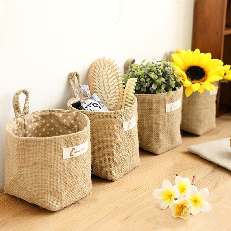 Linen Bag Bulk - Aufbewahrung skorb für kleine Hänge tasche
