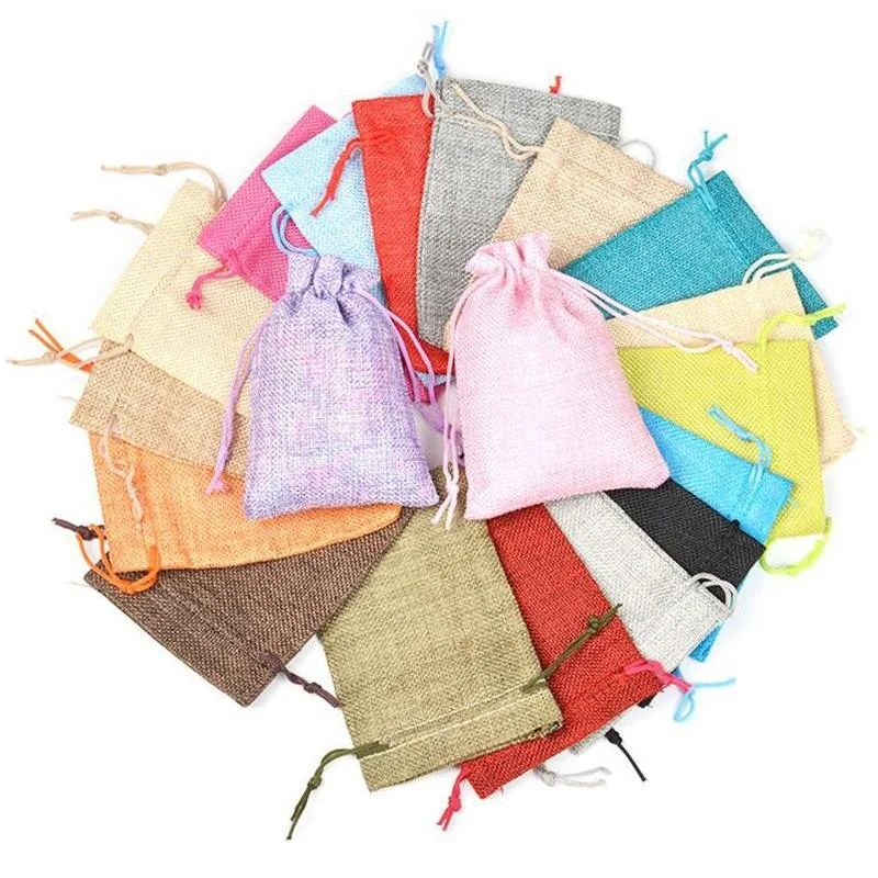 Linen Bag Bulk - 50 Stück/Set 7x9 9x12 10x14 13x18