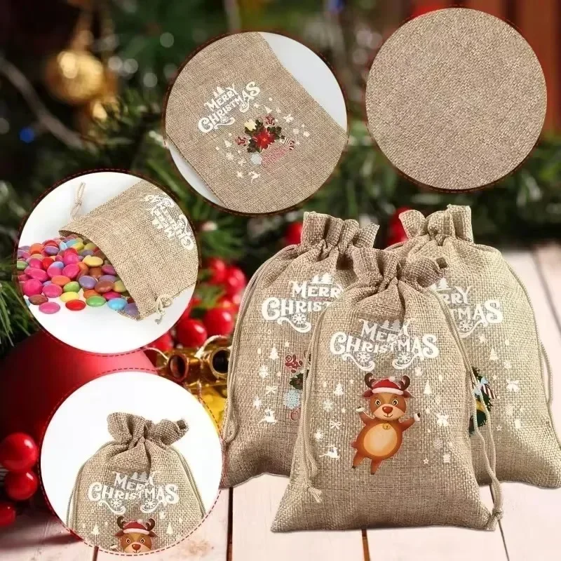 Großhandel Weihnachten Leinen  – Linen Bag Bulk Bewertung und Preis