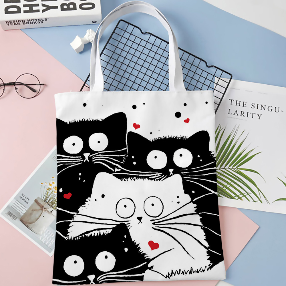Süße Katze zum Einkaufen, Lebe – Linen Bag Bulk Bewertung und Preis