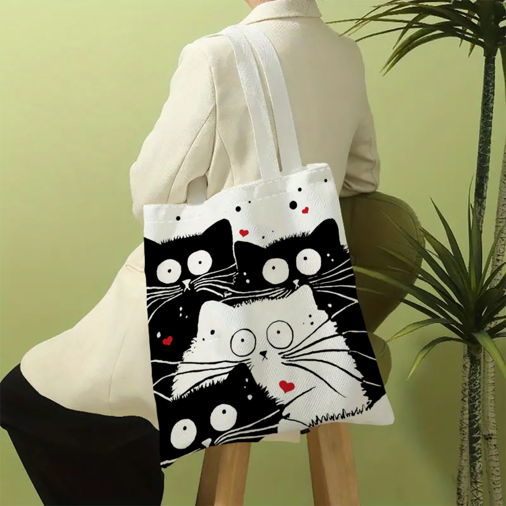 Süße Katze zum Einkaufen, Lebe – Linen Bag Bulk Bewertung und Preis