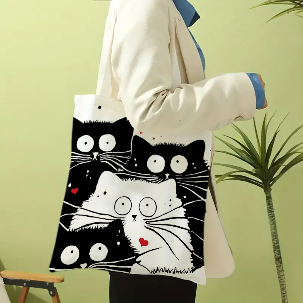 Süße Katze zum Einkaufen, Lebe – Linen Bag Bulk Bewertung und Preis