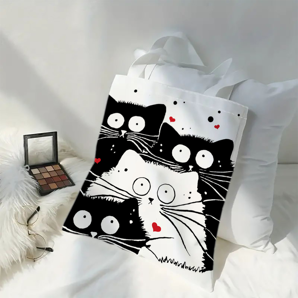 Süße Katze zum Einkaufen, Lebe – Linen Bag Bulk Bewertung und Preis