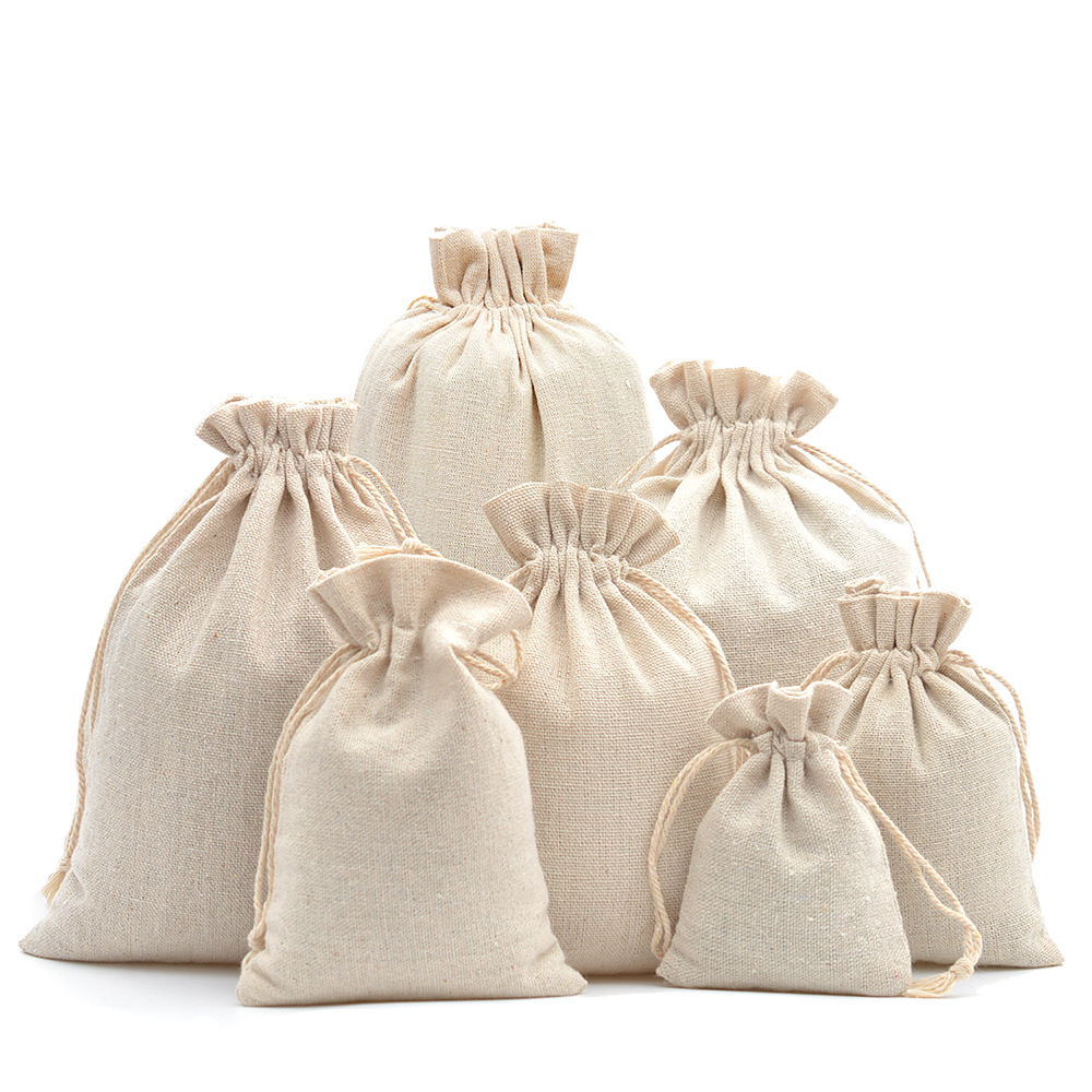 10 Stück Baumwoll-Leinen-Gesch – Linen Bag Bulk Bewertung und Preis
